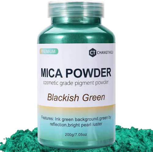 Miniatura 32 de CHANGTIKEJI Polvo de Mica ，100 Colores - 10g/Botella de Pigmento Natural para Resina Epóxica，Brillo de Labios，Sombra de Ojos,Ambientadores