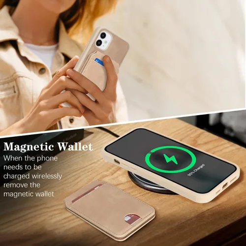 Miniatura 5 de Havaya Funda compatible con iPhone 11, cartera MagSafe con tarjetero - Funda magnética desmontable 2 en 1 - Ranuras para tarjetas de crédito