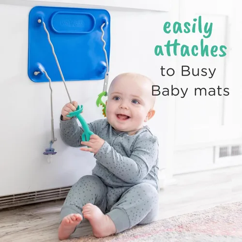 Miniatura 3 de Busy Baby Cuchara de dentición - Mordedor 2 en 1 y cuchara de entrenamiento para autoalimentación, apta para lavavajillas, sin BPA, silicona