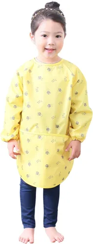 Miniatura 40 de Plie Kids Waterproof Art Smock – Long Sleeve Apron for Painting, Baking, Sensory Play (Ages 1–10)