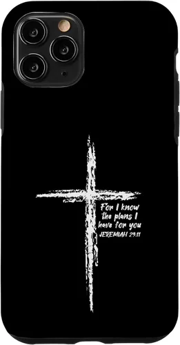 Miniatura 29 de Cross I Know The Plans Verse Bible Jesus God - Funda de regalo cristiana para iPhone 17