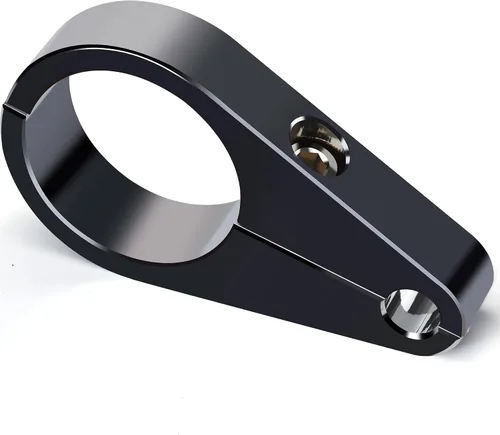 Miniatura 11 de MoKitDora Abrazadera de 1" para Manillar o Bastidor, Cable de Acelerador y Embrague, Clip para Línea de Freno, para Harley, Negro