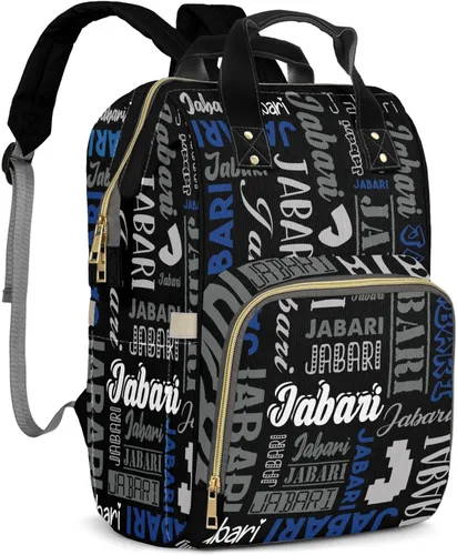 Bolsas de bebé con nombre personalizado, mochila de nylon personalizada para bebé niño mamá, gran capacidad, impermeable, multifuncional, correas de