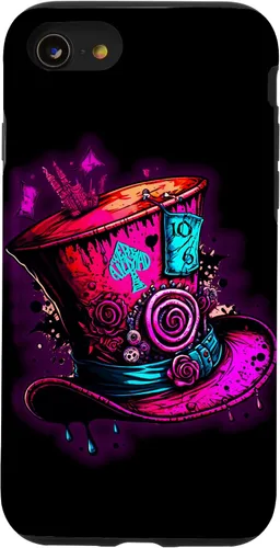 Miniatura 18 de Funda para iPhone 12/12 Pro We're All Mad Here Pink Steampunk Alicia en el país de las maravillas