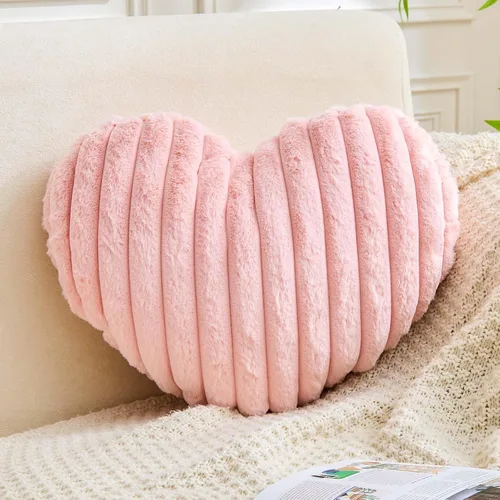 Miniatura 18 de XVTRU Almohadas de corazón verde salvia, bonita almohada decorativa de corazón, almohadas decorativas en forma de corazón para cama, almohadas