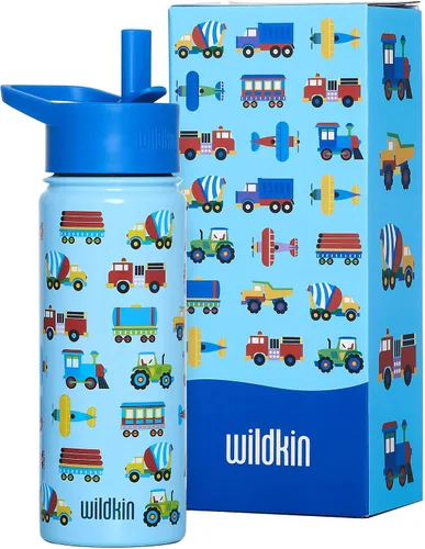 Miniatura 53 de Wildkin Kids - Botella de agua de acero inoxidable de 14 onzas para niños – Sin BPA, a prueba de fugas, aislada, fácil de limpiar - Ballerina