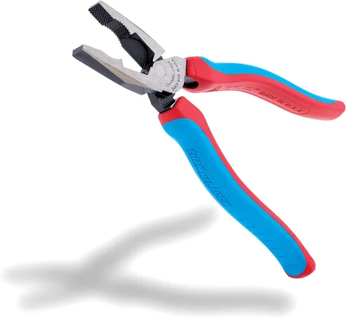 Miniatura 2 de Channellock E348CB Serie E - Alicates combinados de 8 pulgadas con junta XLT y empuñaduras Code Blue