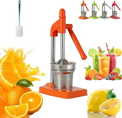 Miniatura 8 de Prensa de jugo de hierro fundido, exprimidor de prensa manual, exprimidor manual de hierro fundido para hacer jugo fresco de limón y naranja, fácil