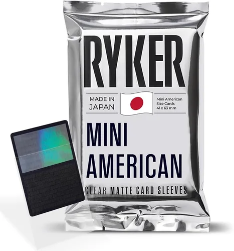 Ryker Fundas protectoras para tarjetas de juego de mesa americanas (100 unidades, transparentes, 1.614 x 2.480 in)