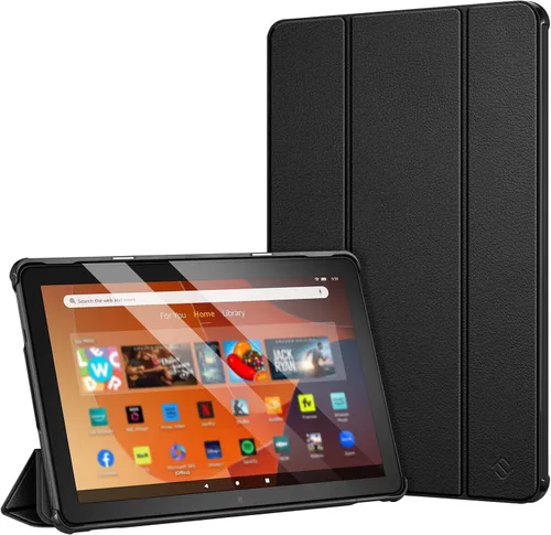 Miniatura 20 de Fintie Funda delgada para tableta Fire HD 10 (13ª generación, versión 2023) – Funda rígida de triple pliegue ligera con función de encendido