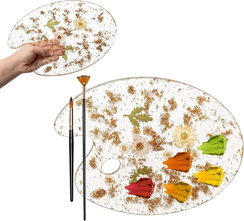 Miniatura 10 de Paletas de pintura botánica, artista de GUTE – Bandeja de pintura colorida para artistas de mezcla de colores, artistas, estudiantes y perfecto