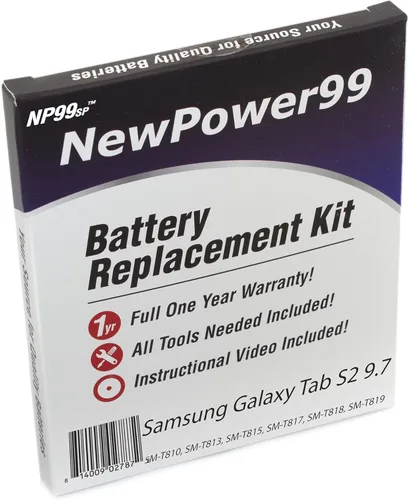 Kit de batería con herramientas, video y batería para Samsung Galaxy Tab S2 9.7 SM-T810, SM-T813, SM-T815, SM-T817, SM-T818, SM-T819, SM-T817V,