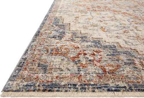 Miniatura 4 de Loloi Sorrento Collection SOR-05 - Alfombra de área color marfil/fiesta, contemporánea, de 6 pies y 7 pulgadas x 9 pies y 10 pulgadas