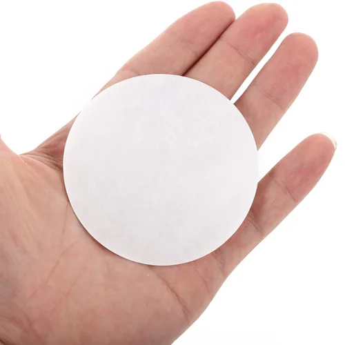 Miniatura 4 de Hemobllo Papel de filtro cualitativo, papel de filtro de laboratorio redondo de 2.8 in, papel de filtro de embudo de prueba de análisis químico