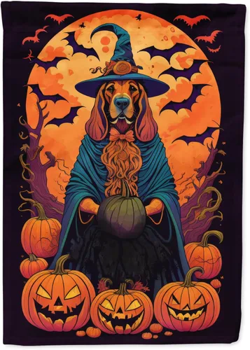 Miniatura 34 de Caroline's Treasures DAC1466GF - Bandera decorativa para jardín de Halloween de Affenpinscher Witchy para jardín, decoración para patio exterior