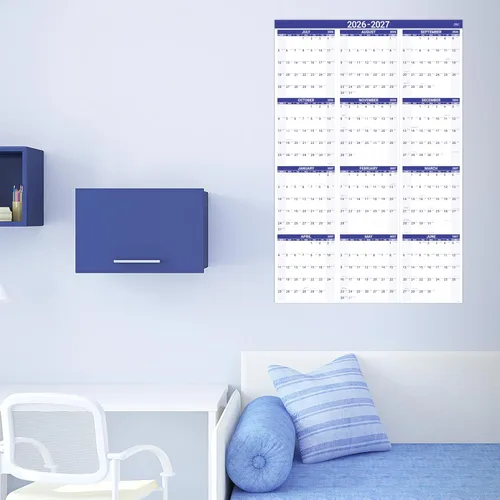 Miniatura 8 de Calendario anual de pared 2026-2027, calendario 2026-2027, julio 2026 - junio 2027, calendario de pared grande 26-27, calendario de 12 meses