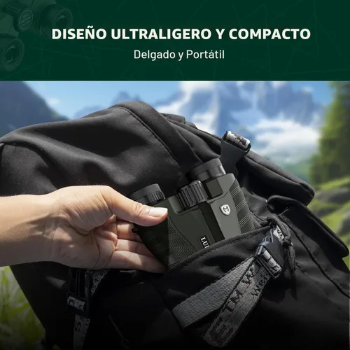 Miniatura 5 de Binoculares compactos UHD de 25 x 32 para adultos de alta potencia, binoculares de visión grande con visión clara de poca luz, binoculares