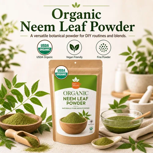 Miniatura 3 de SPICY ORGANIC Polvo de neem – 16 onzas – Certificado USDA orgánico – Sin OMG – Polvo de hojas de neem secas frescas para cabello y piel saludables