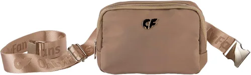 Miniatura 4 de Riñonera Elegante cangurera cruzada con correa ajustable para viajes y uso diario, Beige Bronceado, Bolsa de cinturón