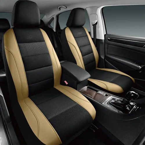 Miniatura 10 de Skechers Fundas de asiento de espuma viscoelástica y refrigeradas por aire, cuero premium con malla EVA, fundas de asiento de automóvil
