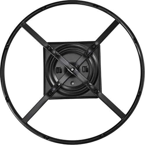 Miniatura 4 de Base de anillo reclinable de 22 pulgadas, silla de metal resistente, parte inferior giratoria de repuesto con placa de 10 pulgadas