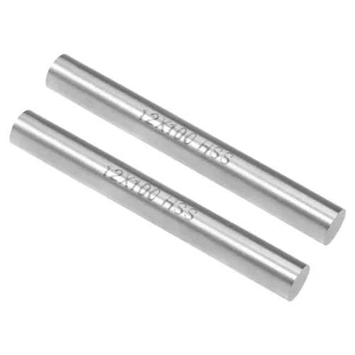 Miniatura 8 de uxcell 2 piezas varillas redondas de acero, 10 mm x 60 mm de acero de alta velocidad (HSS) Barra de torno herramienta, para eje, engranaje, taladro