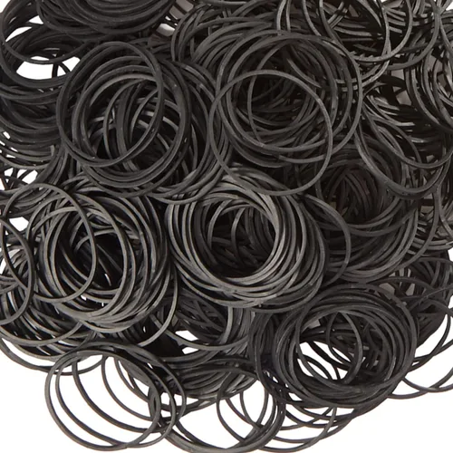 Miniatura 4 de AIWOQI Bandas de goma tamaño #16 Banda de goma elástica negra pequeña 600 piezas bandas de goma suministros de oficina paquete para el hogar, hogar