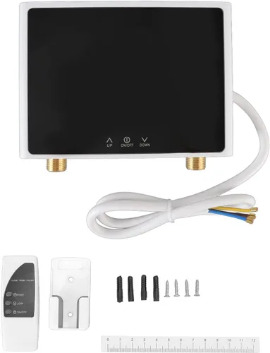 Calentador de agua eléctrico sin tanque de 4000 W a 110 voltios, pantalla digital, calentador de agua eléctrico con control remoto para cocina (base