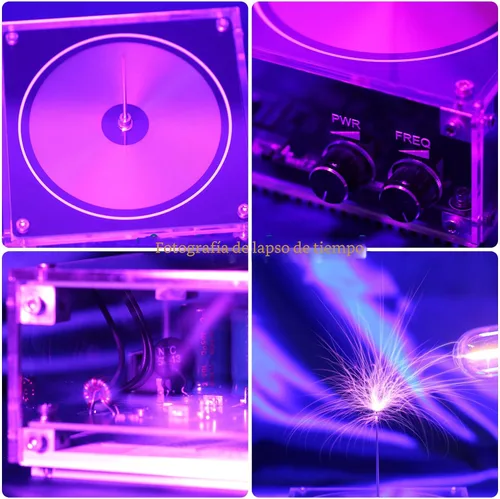 Miniatura 2 de Joytech Bluetooth Music Tesla Coil Arco Plasma Bocina de transmisión inalámbrica Modelo de juguete de escritorio experimento SSTC SS02