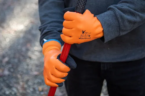 Miniatura 14 de Waterproof cold weather Double Coated Windproof HPT Plam and Fingers Acrylic Terry inner