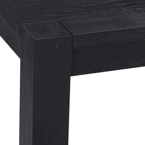 Miniatura 5 de NTC Block - Mesa de comedor moderna de 55 pulgadas, mesa rectangular para comedor, muebles de sala de estar, montaje sin esfuerzo, negro quemado