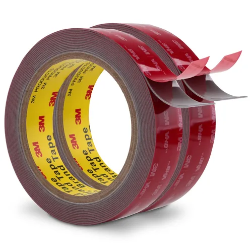 Miniatura 18 de 3M Cinta de doble cara resistente de 1 pulgada x 15.4 pies, cinta de montaje negra 5925 cinta de espuma adhesiva fuerte impermeable para decoración