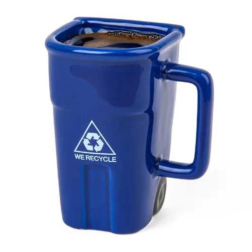 BigMouth Inc Taza de Café con Diseño de Papelera de Reciclaje – Divertidas Tazas de Regalo de Broma – Tazas Novedosas para Oficina, Compañeros de