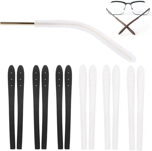 Miniatura 8 de Puntas de patillas para lentes antideslizantes para lentes antideslizantes para sujetar las orejas, manga de tubo, lentes cómodos de repuesto