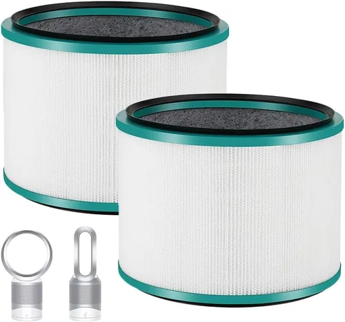 Miniatura 7 de Filtro de repuesto HP01 HP02 actualizado para Dyson Fan HP01 HP02 DP01 DP02, filtro de vidrio H13 True HEPA de 360° para purificadores de escritorio