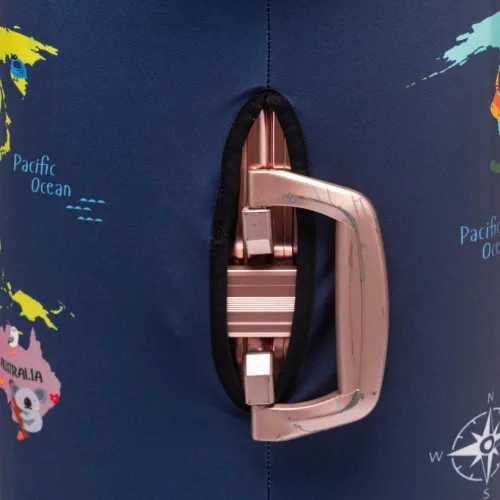 Miniatura 4 de Madfifennina - Protector de equipaje de viaje lavable de elastano para maleta, 23-32 pulgadas, Mapa
