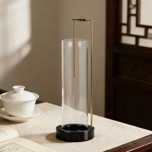 Miniatura 6 de Soporte para varillas de incienso, quemador de incienso anti-cenizas con 30 varillas de incienso, recogedor de cenizas de vidrio desmontable