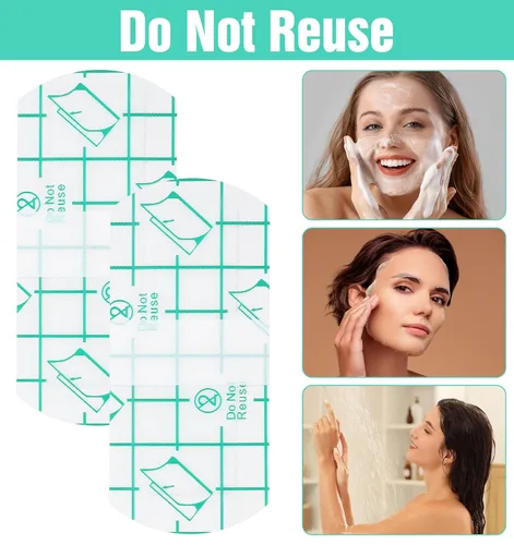 Miniatura 2 de 40 fundas para cejas, cubiertas desechables para cejas para ducha, cinta protectora impermeable, maquillaje permanente, cuidado posterior