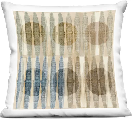 Miniatura 14 de Stupell Industries Natural Boho Abstraction - Almohada para interiores, 18 x 18 pulgadas, color beige