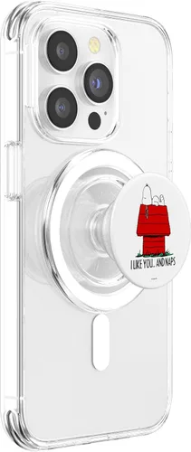 Miniatura 4 de Peanuts Snoopy Valentines I Like Naps PopSockets MagSafe PopGrip para iPhone