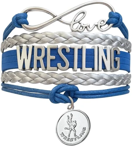 Miniatura 10 de Pulsera de encanto de lucha libre Sportybella - Joyería de lucha libre - Regalos personalizados deportivos para luchadores, equipos, mamás