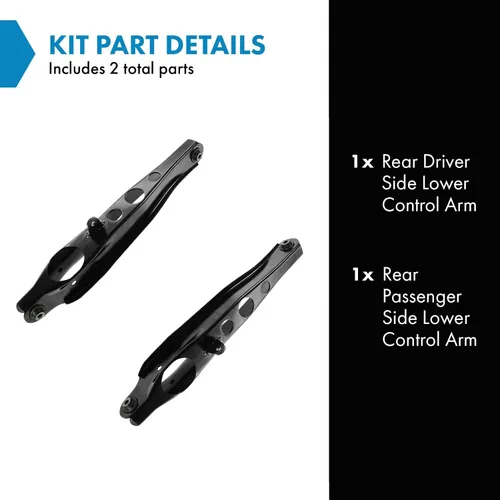 Miniatura 2 de TRQ Juego de brazos de control inferiores traseros compatibles con Honda CR-V 1997-2001