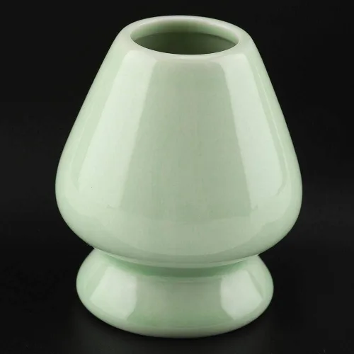 Miniatura 5 de Maxmartt Chasen - Soporte de cerámica para batidor de matcha de bambú, 1 unidad, accesorios de juego de té (verde)