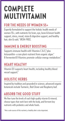 Miniatura 8 de New Chapter Multivitamínico 55+, astaxantina, B6, B12, D3, vitamina C y zinc, inmune, corazón, energía celular y apoyo óseo, suave para el estómago