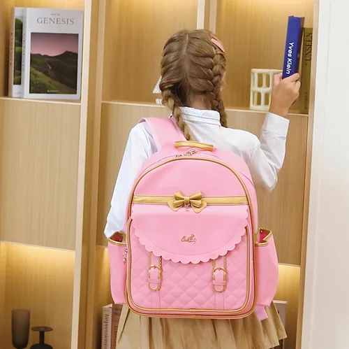 Miniatura 2 de Mochila impermeable de PU para niños de la escuela primaria