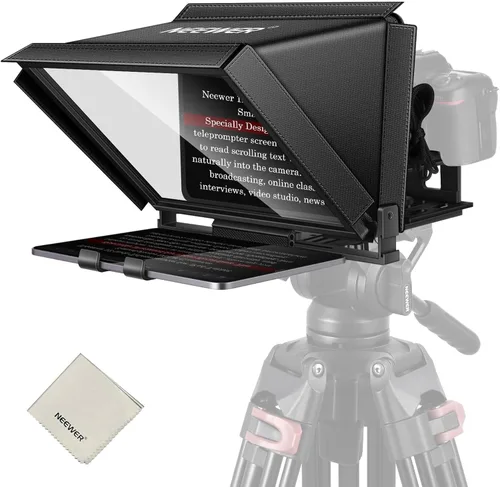 Miniatura 12 de NEEWER X12 Teleprompter de Aluminio con Control Remoto RT-110 (Conectado a través de Bluetooth en la Aplicación NEEWER Teleprompter) y Estuche