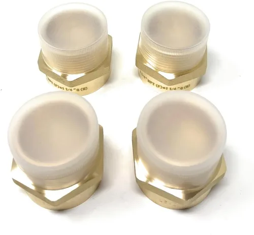 Miniatura 38 de Adaptador de latón sin plomo Cascada, rosca G británica BSPP macho a NPT hembra (1" x 1" (1 pieza))