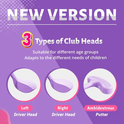 Miniatura 2 de Juego de golf para niños pequeños de EagleStone con lanzador de pedal, juguete de golf para niños de 3 a 8 años, incluye palo de golf ajustable, 15