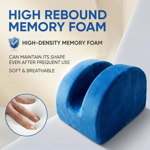 Miniatura 4 de Almohada de recuperación de cirugía de rodilla para reemplazo de rodilla – Cuña de alineación de piernas abductor de cadera, espuma viscoelástica