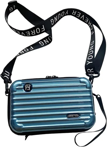 Miniatura 19 de Maleta multifuncional de viaje de PVC rígido, bolsa de maquillaje y artículos de tocador portátil para mujer, bolsa cruzada de almacenamiento